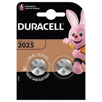 Duracell 3V Lithium Coin Cell Battery - Pack of 2 | 2025CR