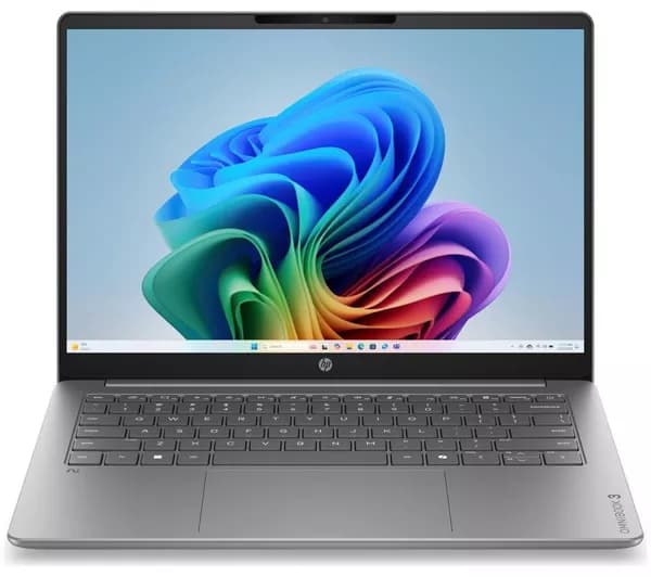 HP OmniBook 3 NGAI 14" Laptop - Snapdragon X, 256 GB SSD, Silver