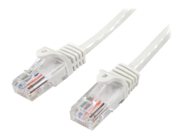 STARTECH.COM - Startech CAT5e Cable - 7 m White Ethernet Cable - Snagless - CAT5e Patch Cord - CAT5e UTP Cable - RJ45 Network Cable - patch cable - 7 m - white
