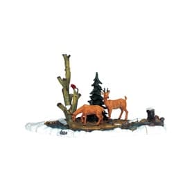 Feeding Deer Figurine 13cm