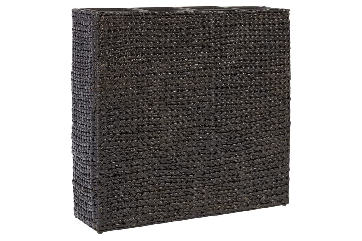 Vidaxl Raised Bed With 4 Pots Water Hyacinth Black