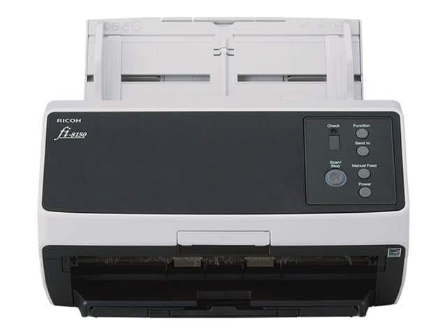 RICOH - fi-8150 fi 8150 fi8150- Document scanner - Dual CIS - Duplex - 216 x 355.6 mm - 600 dpi x 600 dpi - up to 50 ppm (mono) / up to 50 ppm (colour) - ADF (100 sheets) - up to 8000 scans per day - Gigabit LAN, USB 3.2 Gen 1
