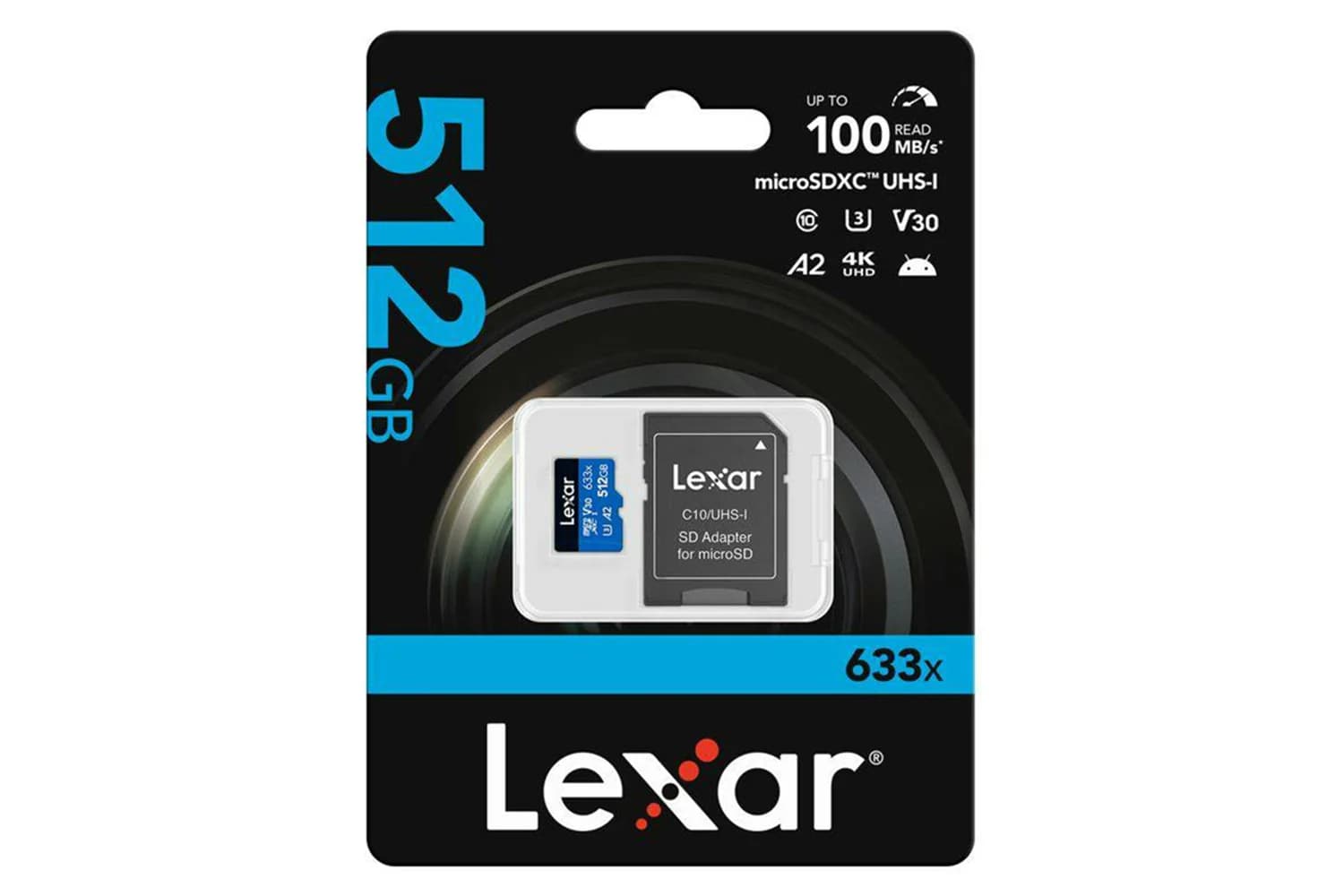 Lexar High-performance 633x Microsdxc UHS-I with SD Adapter | 512GB
