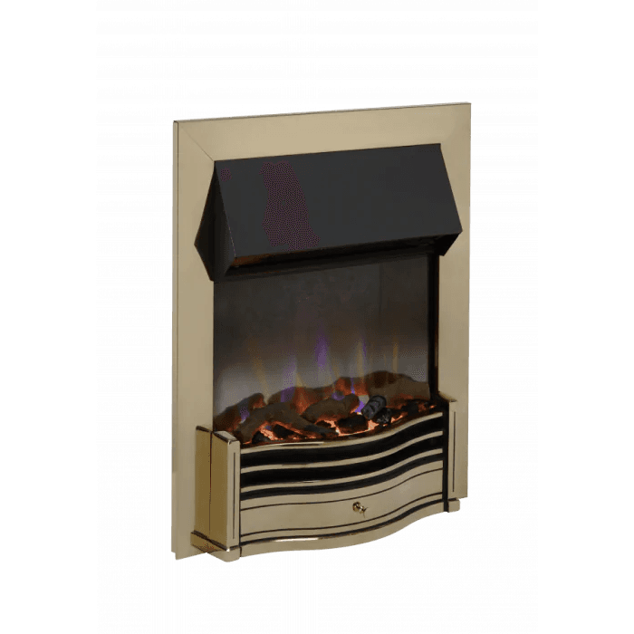 Dimplex Dumfries DMF20AB, Antique Optiflame 3D Electric Inset Fire, Brass