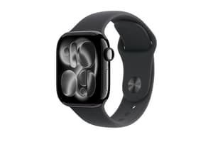 Apple Watch Series 11 | GPS | 46mm | Jet Black Aluminium | Black Sport Band | M/L