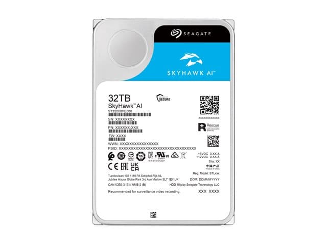 SEAGATE - SkyHawk AI - hard drive - 32 TB - SATA 6Gb/s