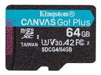 KINGSTON - Canvas Go! Plus - flash memory card - 64 GB - microSDXC UHS-I