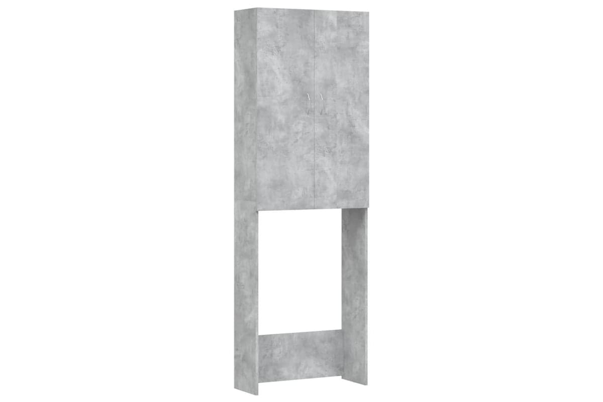 vidaXL Washing Machine Cabinet Concrete Grey 64x25.5x190cm