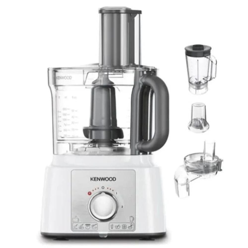 Kenwood Multipro Express 1000W Food Processor - White & Stainless Steel | FDP65.860WH
