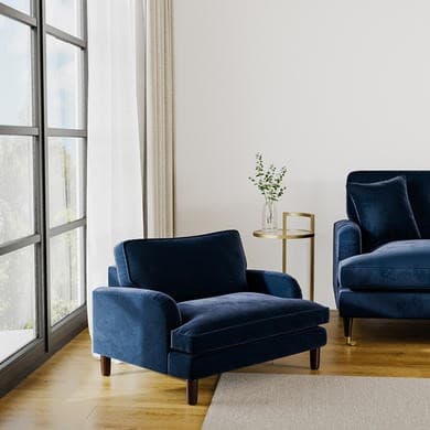 Payton Velvet Kids Armchair