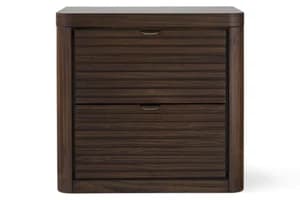 Brunswick Bedside Locker | 2 Drawer | Deep Brown