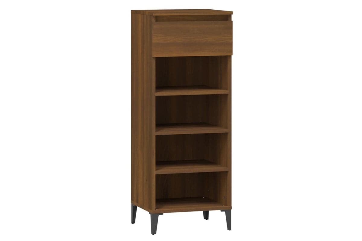 vidaXL 819787 Shoe Rack Brown Oak 40x36x105cm Engineered Wood