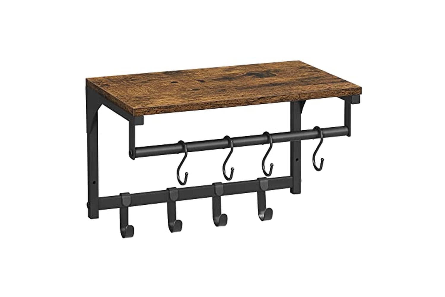 Vasagle LCR103B01 Wall Coat Rack with 8 Hooks