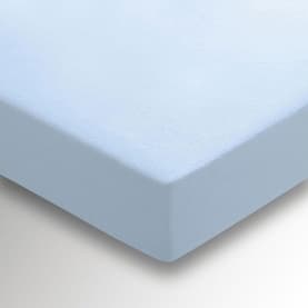 Brushed Cotton Fitted Sheet Blue