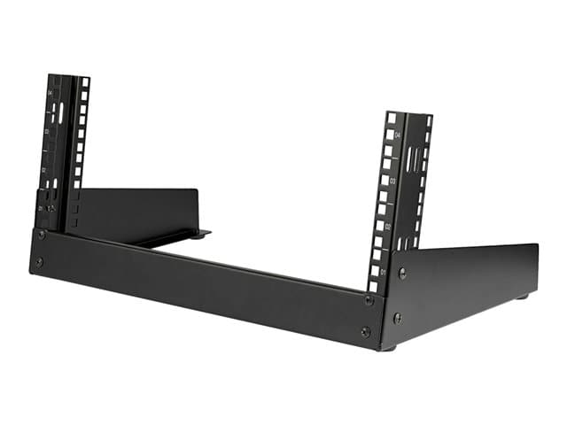 STARTECH.COM - Startech 4U 19" Desktop Open Frame Rack, 2 Post Free-Standing Network Rack Switch Depth for Patch Panel/Data/AV/IT/Communication/Studio/Computer Equipment 66lb Cap. w/ Cage Nuts/Screws - 4U 2-Post Desktop Rack (RK4OD) - rack - 4U