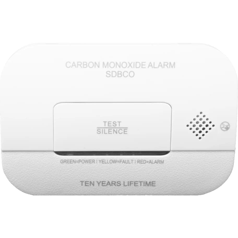 BG Electrical Carbon Monoxide Alarm - White | SDBCO-02