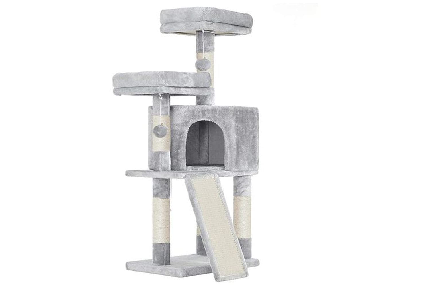 Feandrea Plush Perches Cat Tree | Light Gray