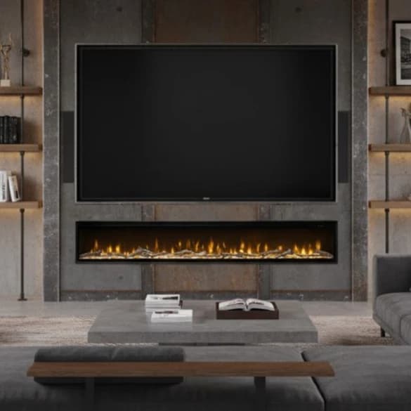 Dimplex Ignite Evolve 100" Built-In Electric Fire - Black | EVO2500
