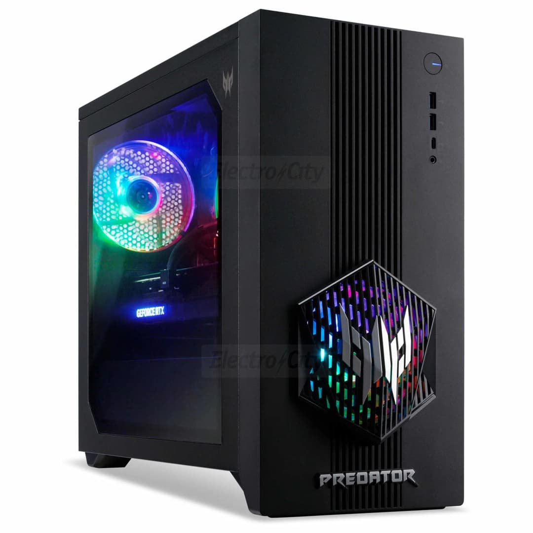 Acer Predator PO3 Gaming Desktop | Intel Core i5, 16GB RAM, 512GB SSD, NVIDIA RTX 5060 | Black