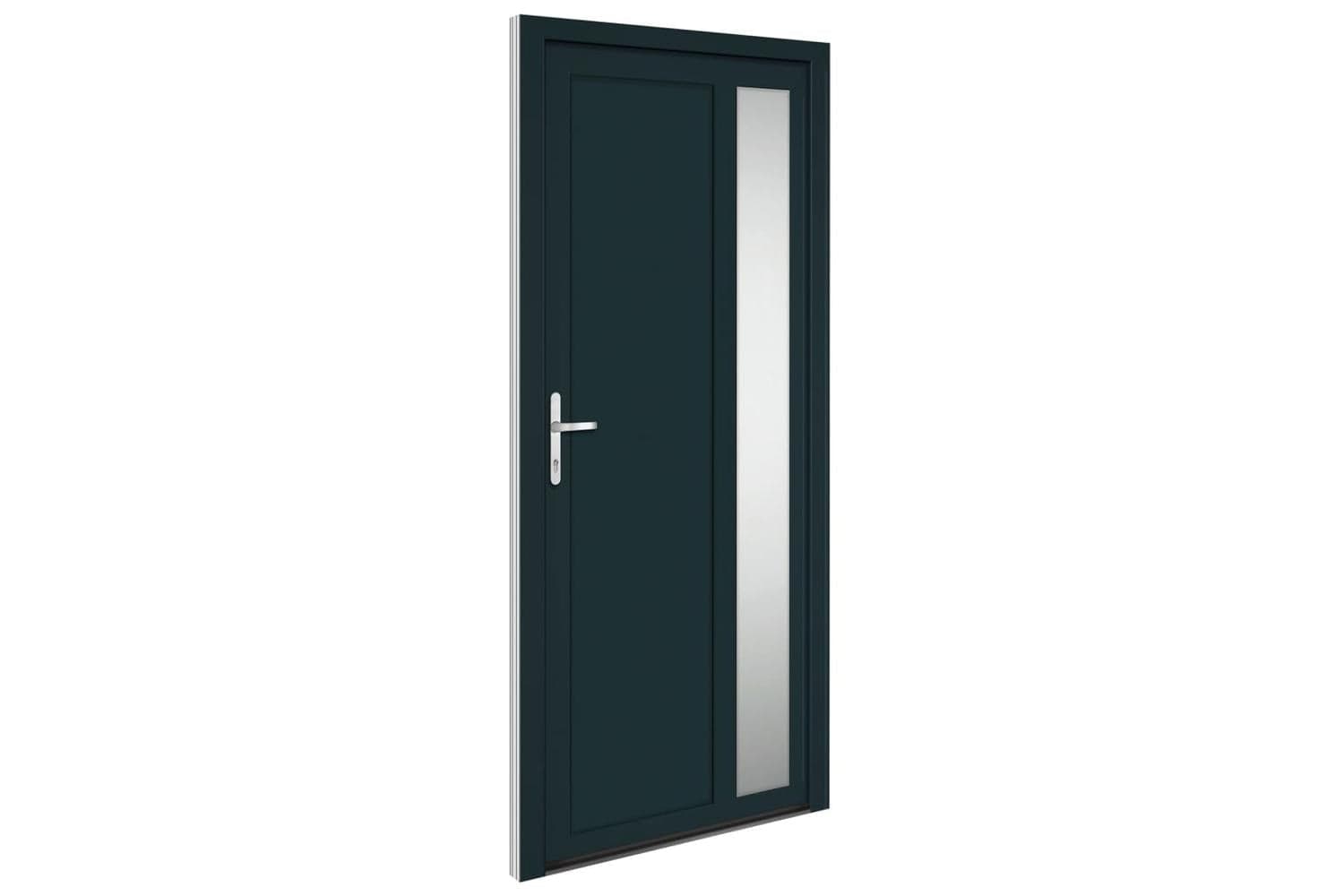 vidaXL 3157101 Front Door Anthracite 98x208cm Pvc