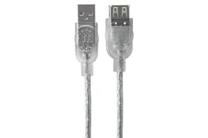 Manhattan Hi-Speed USB Extension Cable | Translucent Silver