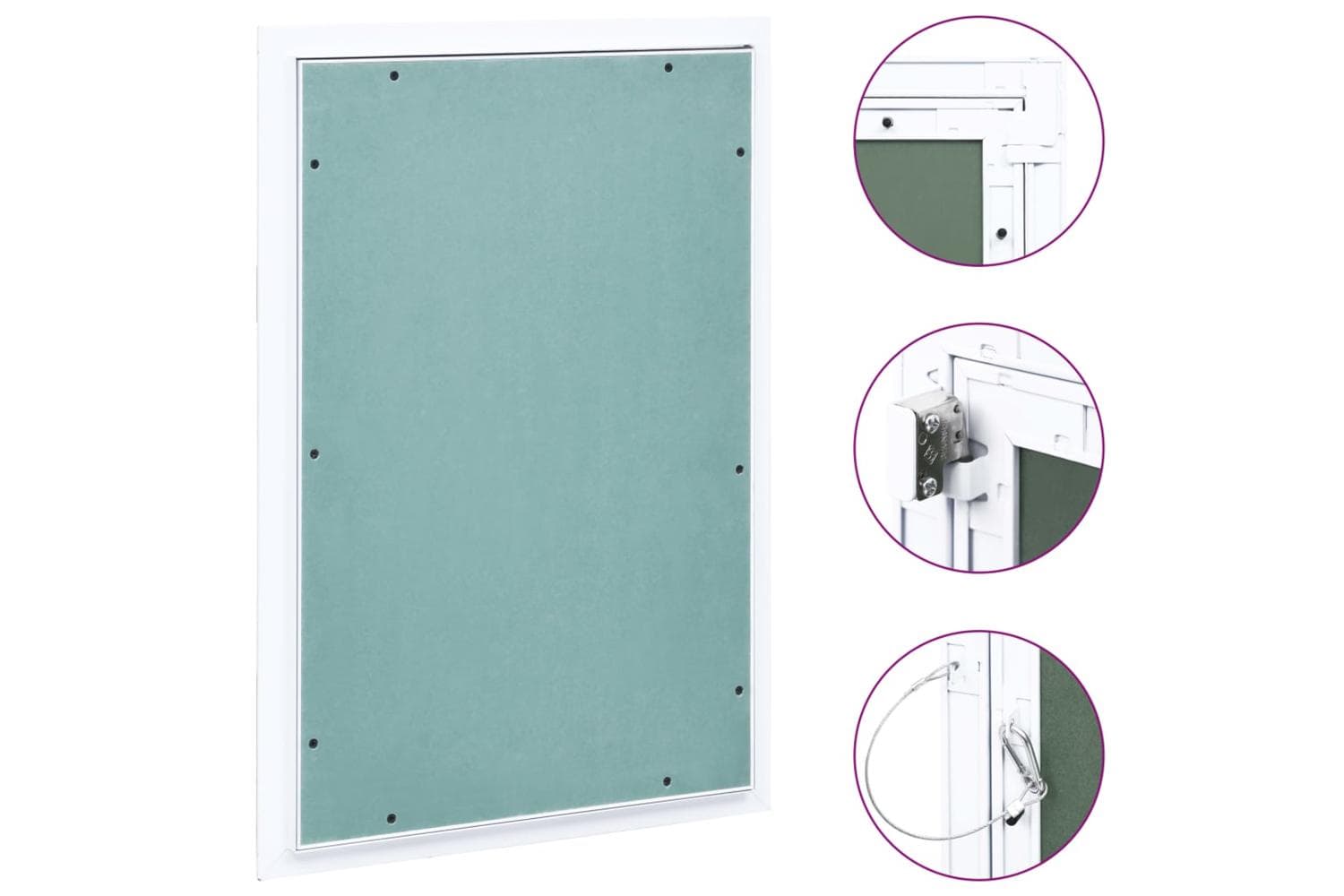 vidaXL 145101 Access Panel With Aluminium Frame And Plasterboard 400x600mm