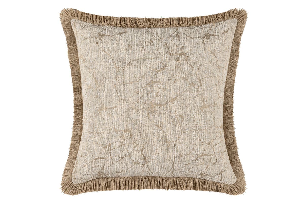 Sable Cushion | Natural/Gold | 43 x 43 cm