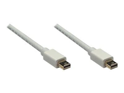 MANHATTAN - Mini DisplayPort 1.2 Cable (Clearance Pricing), 4K@60Hz, 1m, Male to Male, Bi-Directional, White, Lifetime Warranty, Polybag - DisplayPort cable - Mini DisplayPort to Mini DisplayPort - 1 m