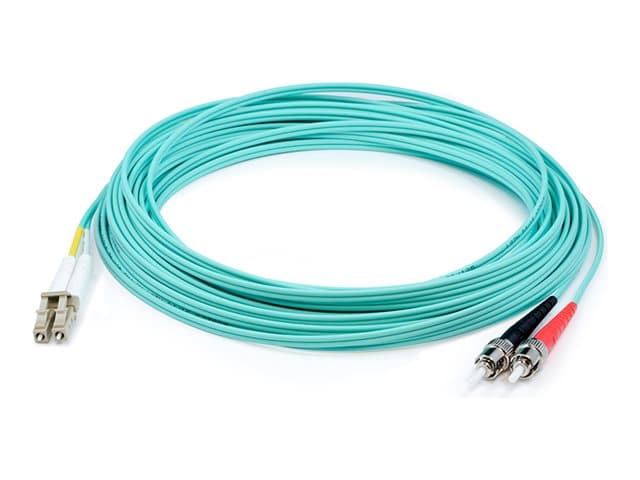 ADDON NETWORKING - AddOn - Patch cable - LC/PC multi-mode (M) to ST/PC multi-mode (M) - 1 m - fibre optic - duplex - 50 / 125 micron - OM3/OM4 - halogen-free, 100 Gigabit Ethernet - aqua