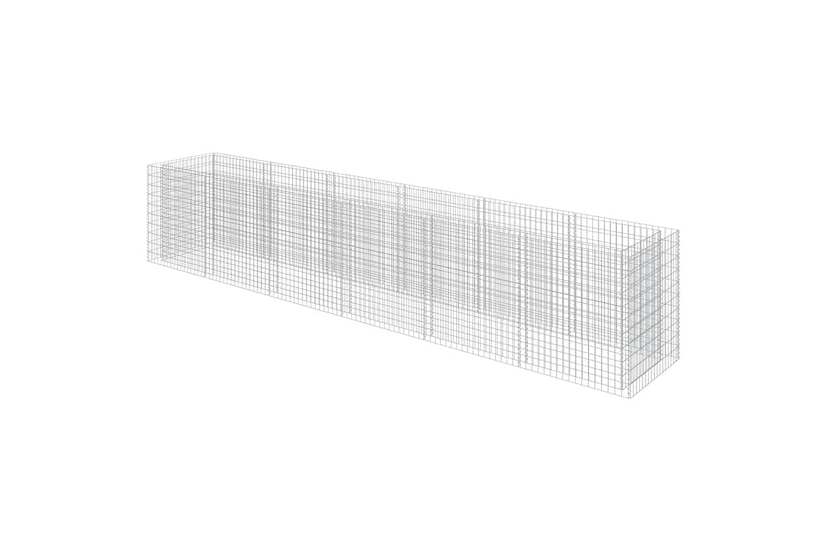 vidaXL 143554 Gabion Raised Bed Galvanised Steel 540x90x100cm