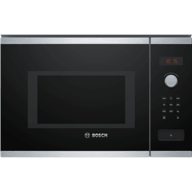 Refurbished Bosch Serie 4 BFL553MS0B Built In 25L 900W Microwave Oven Stainless Steel