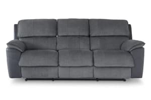 Potts 3 Seater Sofa | Manual Recliner | Grey