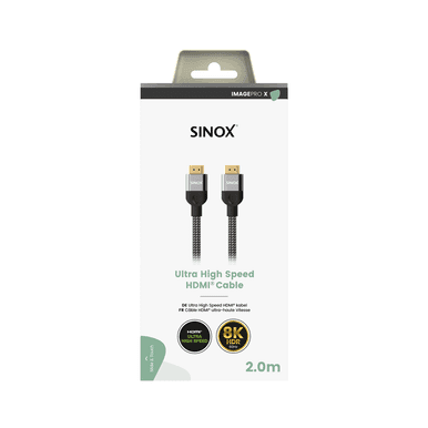 Sinox Ultra High Speed HDMI 2.1 Cable 8K 2 Metre | 051842