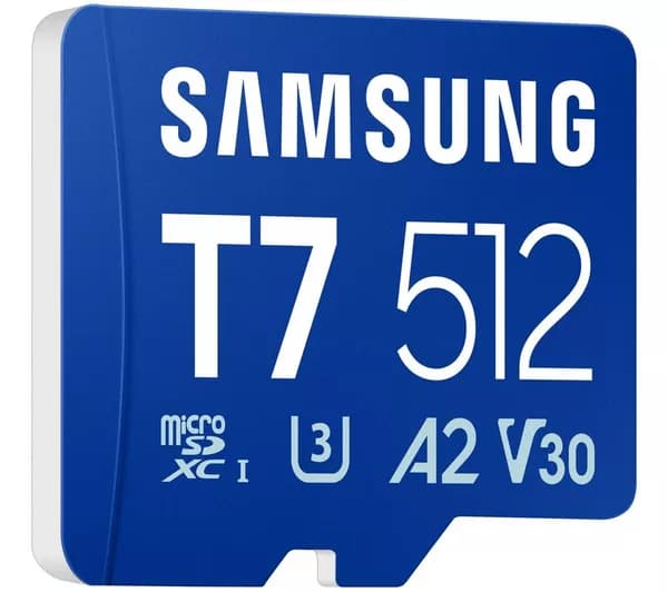 SAMSUNG T7 Class 10 MicroSD Memory Card - 512 GB
