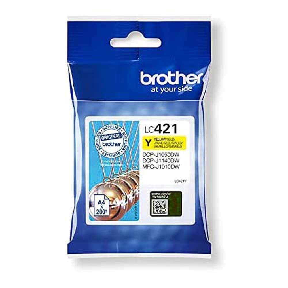 BROTHER Lc421 Yellow Ink Cartridge...