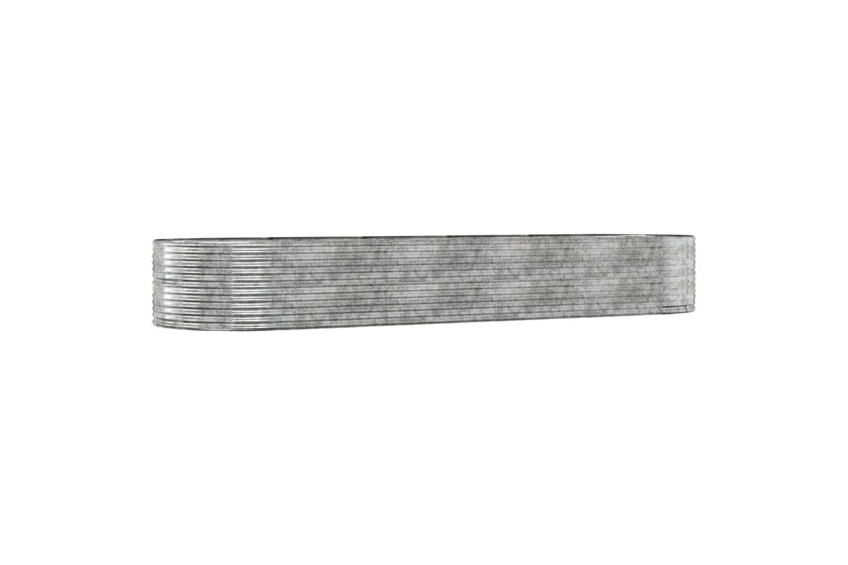 vidaXL 319112 Garden Raised Bed Silver 447x140x68cm Powder-coated Steel