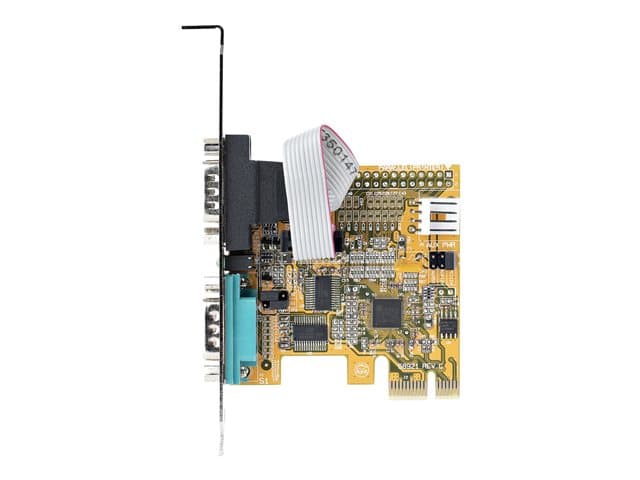 STARTECH.COM - Startech 2-Port PCI Express Serial Card, Dual Port PCIe to RS232 (DB9) Serial Interface Card, 16C1050 UART, Standard or Low Profile Brackets, COM Retention, For Windows & Linux - PCIe to Dual DB9 Card (21050-PC-SERIAL-CARD)