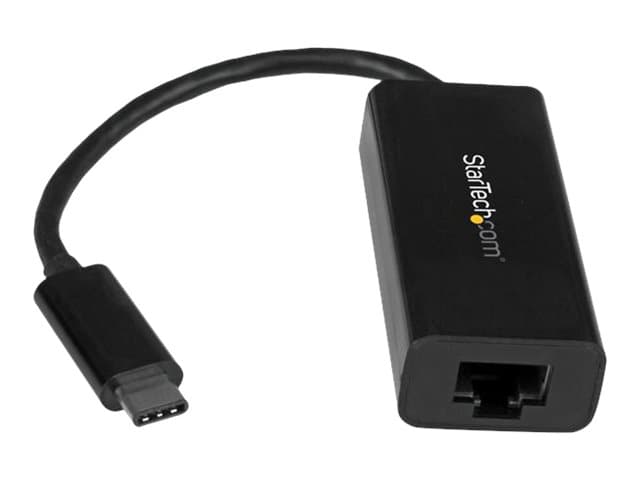 STARTECH.COM - Startech USB C to Gigabit Ethernet Adapter - Black - USB 3.1 to RJ45 LAN Network Adapter - USB Type C to Ethernet (US1GC30B) - network adapter - USB-C - Gigabit Ethernet