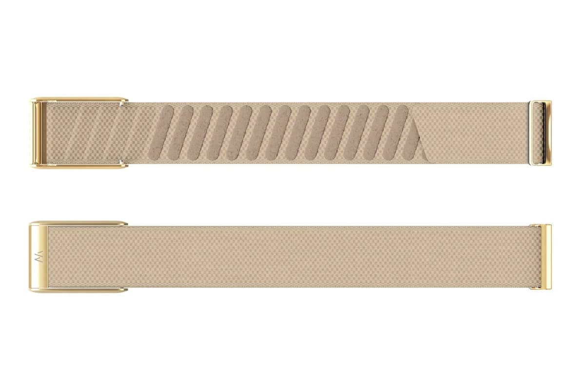Whoop 5.0 SuperKnit Luxe Band | Compatible with One, Peak | Dune/Gold