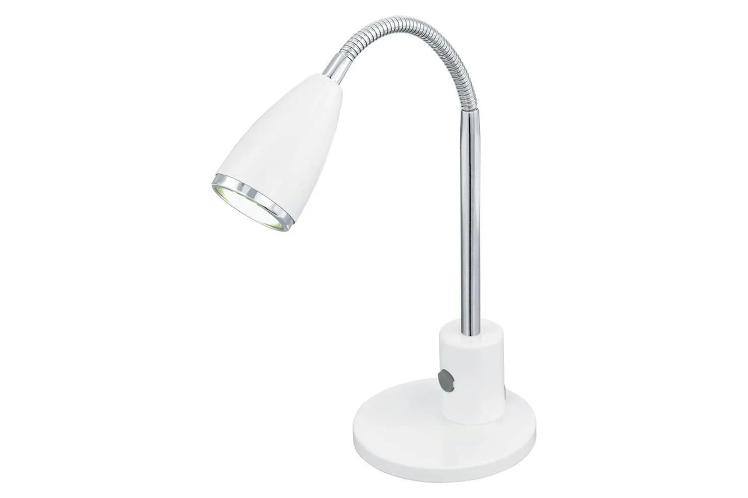 Eglo | Fox Adjustable LED Desk Lamp | White/Chrome