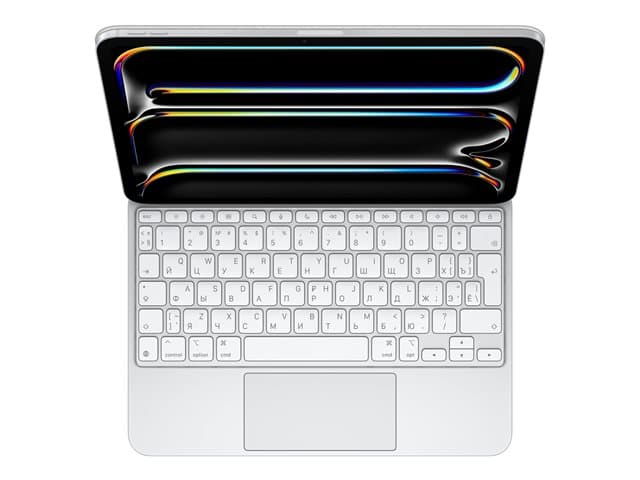 APPLE - Magic Keyboard - keyboard and folio case - with trackpad - QWERTY - Russian - white Input Device