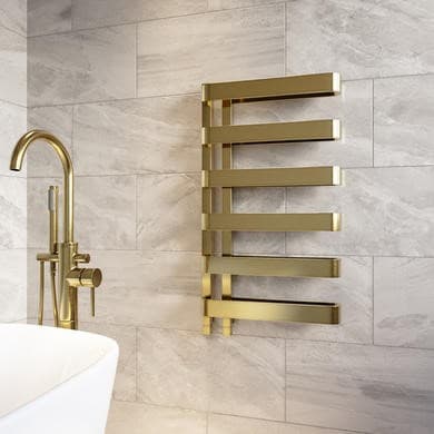 Ordos Brass Designer Curved Towel Radiator