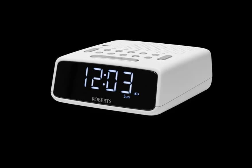 Roberts ORTUSFMW Ortus FM Dual Alarm Clock Radio – White