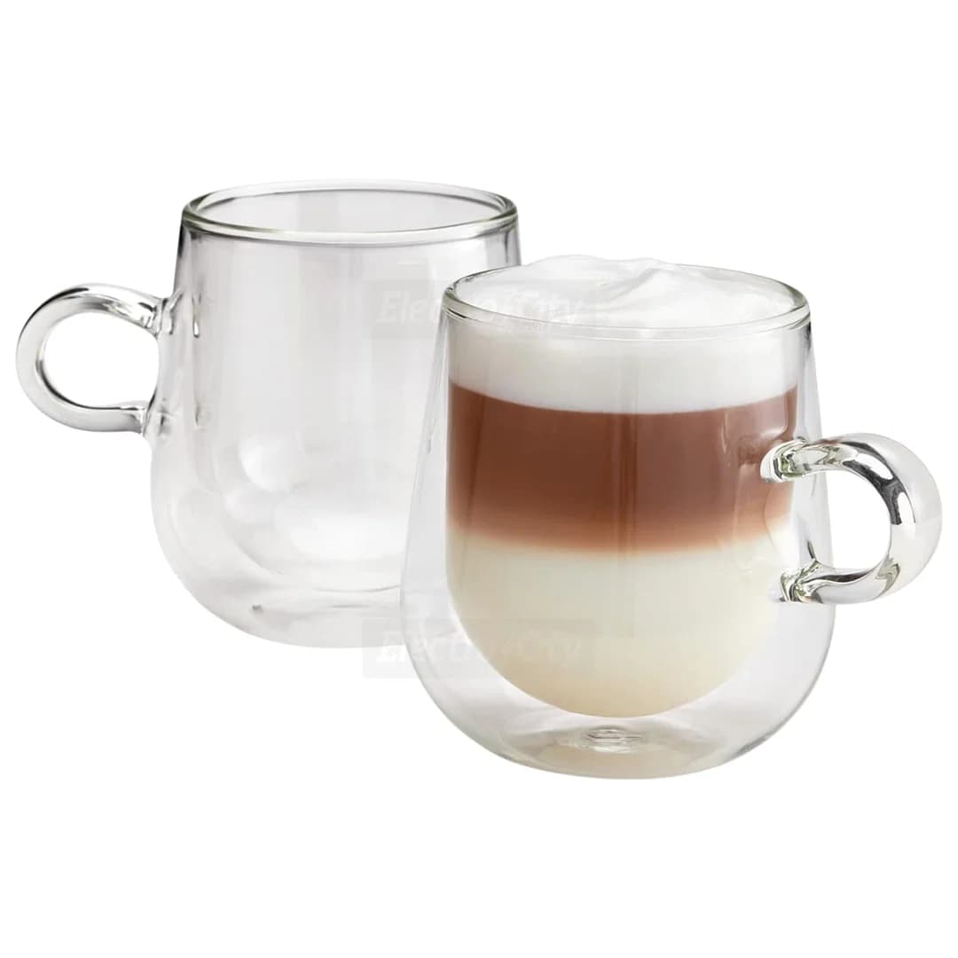 Judge Duo Latte 325ml Double Walled Glass Coffee Cups | Set of 2