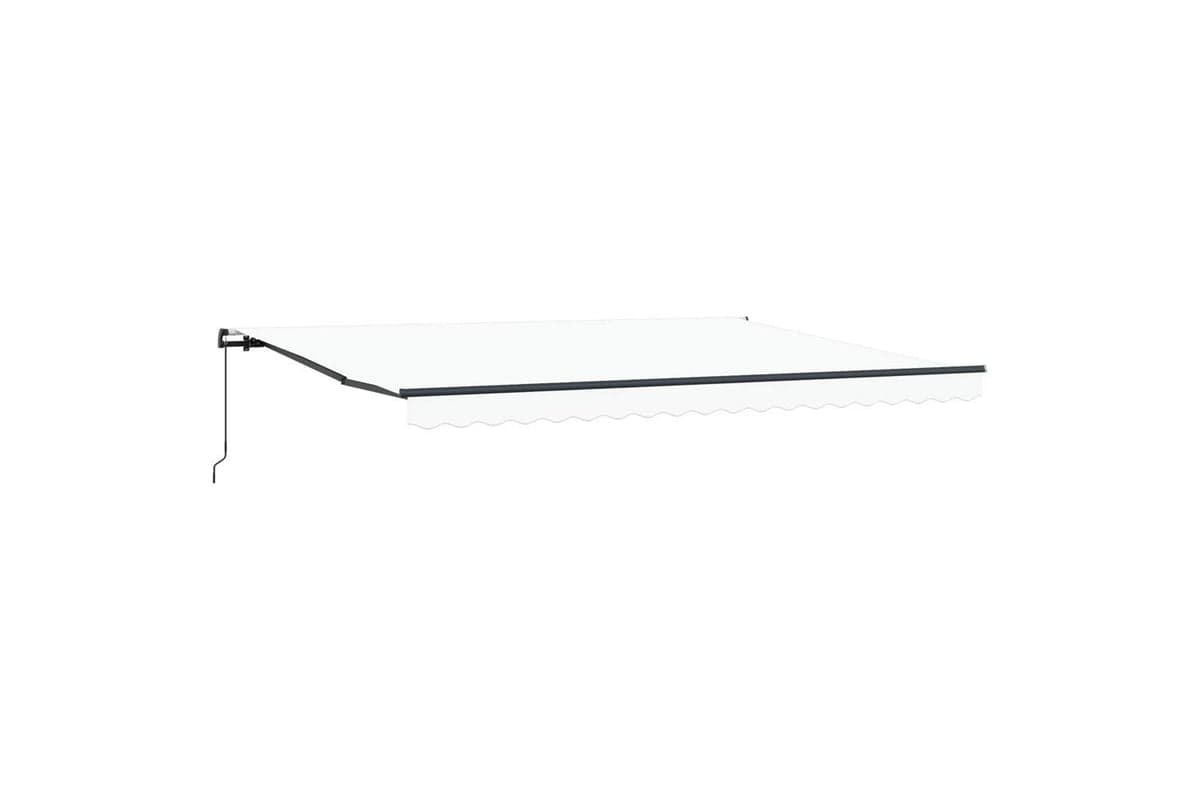 Vidaxl Awning Manual White 450 X 300 Cm Fabric