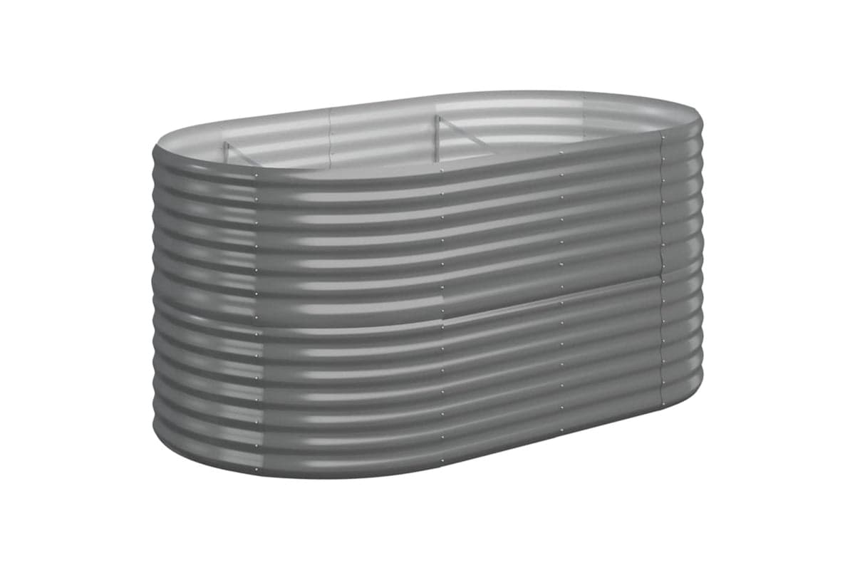vidaXL 318949 Garden Raised Bed Powder-coated Steel 152x80x68cm Grey