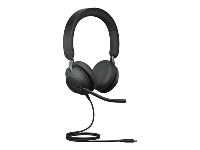 JABRA - Evolve2 40 SE MS Stereo - Headset - on-ear - wired - USB-C, USB-A - noise isolating - Certified for Microsoft Teams