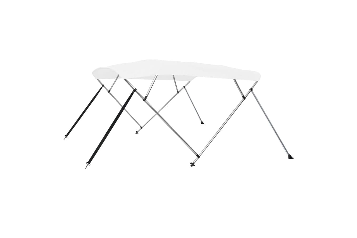 vidaXL 92367 4 Bow Bimini Top White 243x180x137cm