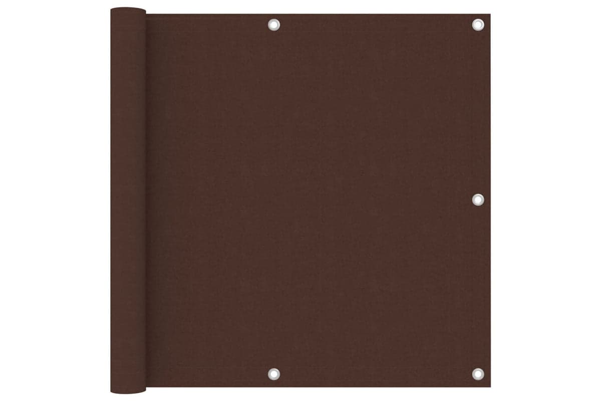 vidaXL 135073 Balcony Screen Brown 90x400cm Oxford Fabric