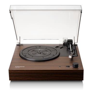 LENCO LS-15WD - Record Player with Bluetooth®, Two Built-in Speakers & AT3600L Cartridge - Wood